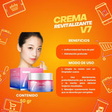 CREMA REVITALIZANTE V7 / ACLARADOR MAGICO VEGANA -